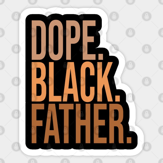 Dope Black Father Sticker by UrbanLifeApparel